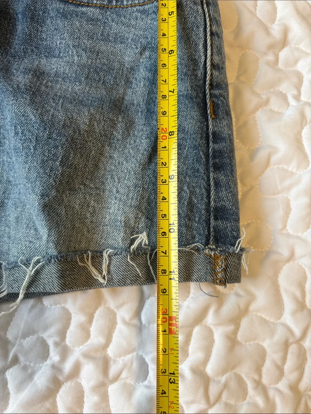 wild fable Medium Blue high-rise rolled cuff Shorts